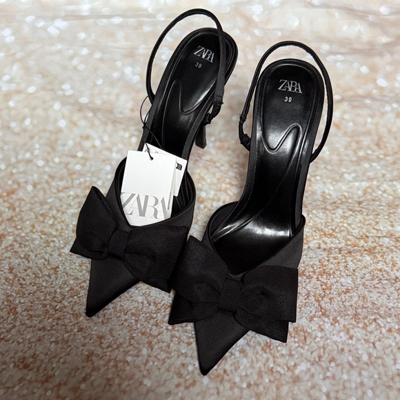 NEW Zara Bow Heels - Picture 2 of 7